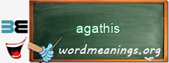 WordMeaning blackboard for agathis